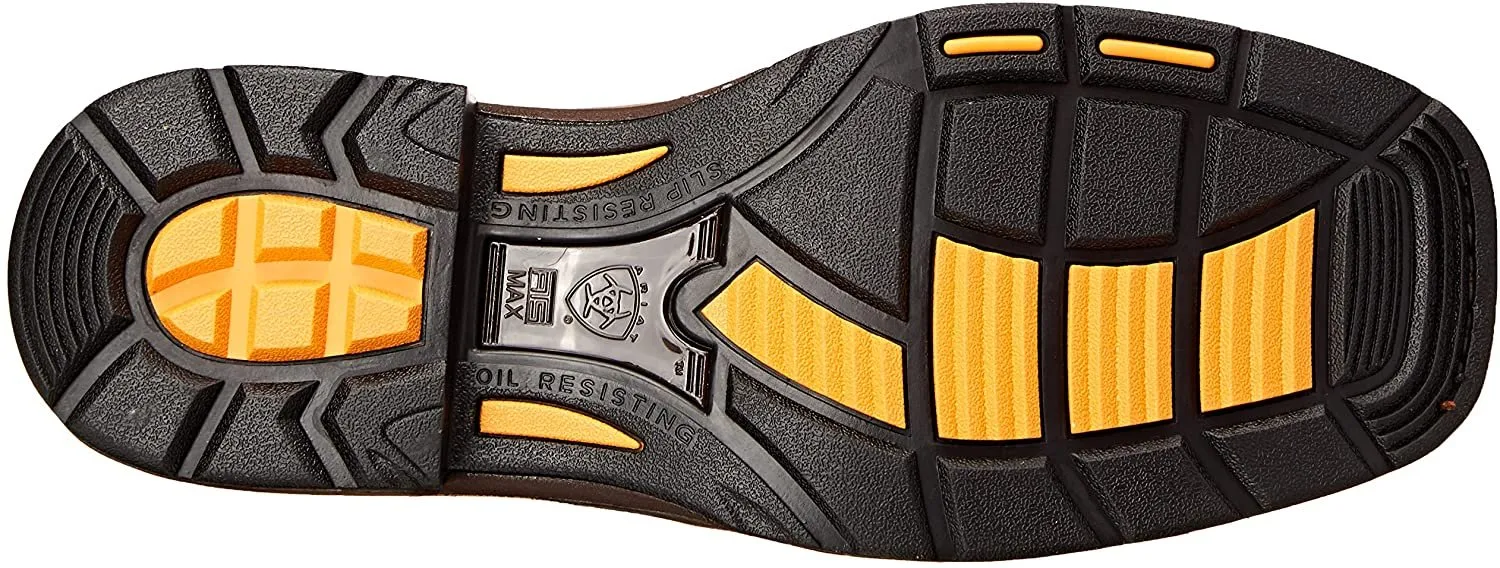Ariat Men's Workhog Mesteno Wide Square H2O Composite Toe Work Boot, Rust/Moss Green