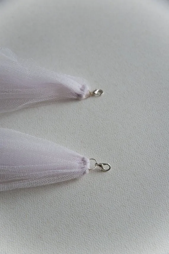 Bridal cape veil in custom color