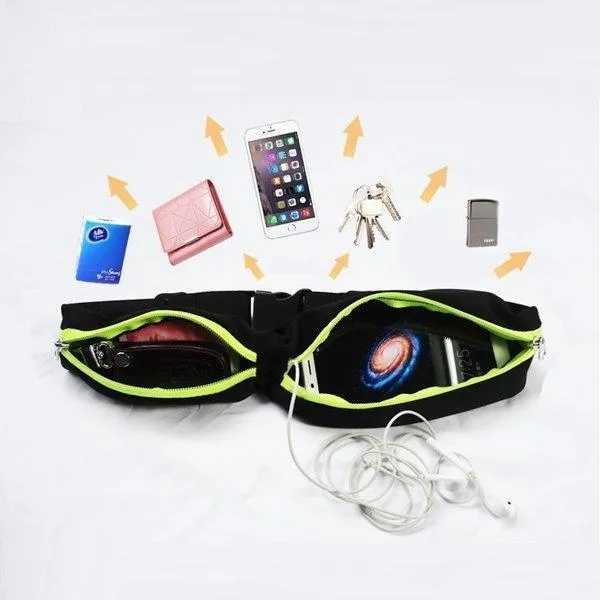 Dual Pocket Running Belt
