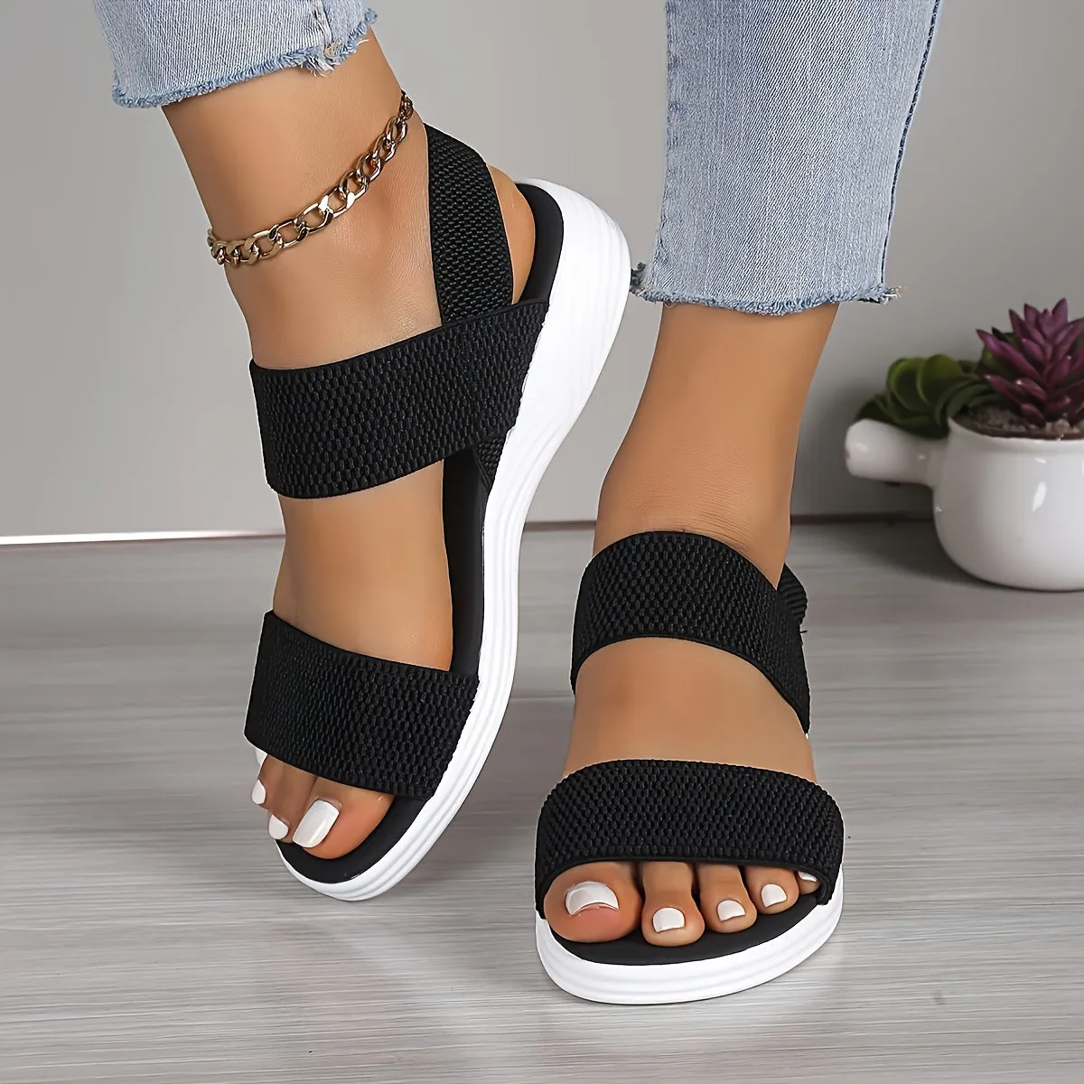 Eloise - Lightweight Stretch Sandals