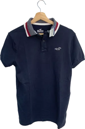 Hollister Navy Advanced Stretch Polo Shirt XS