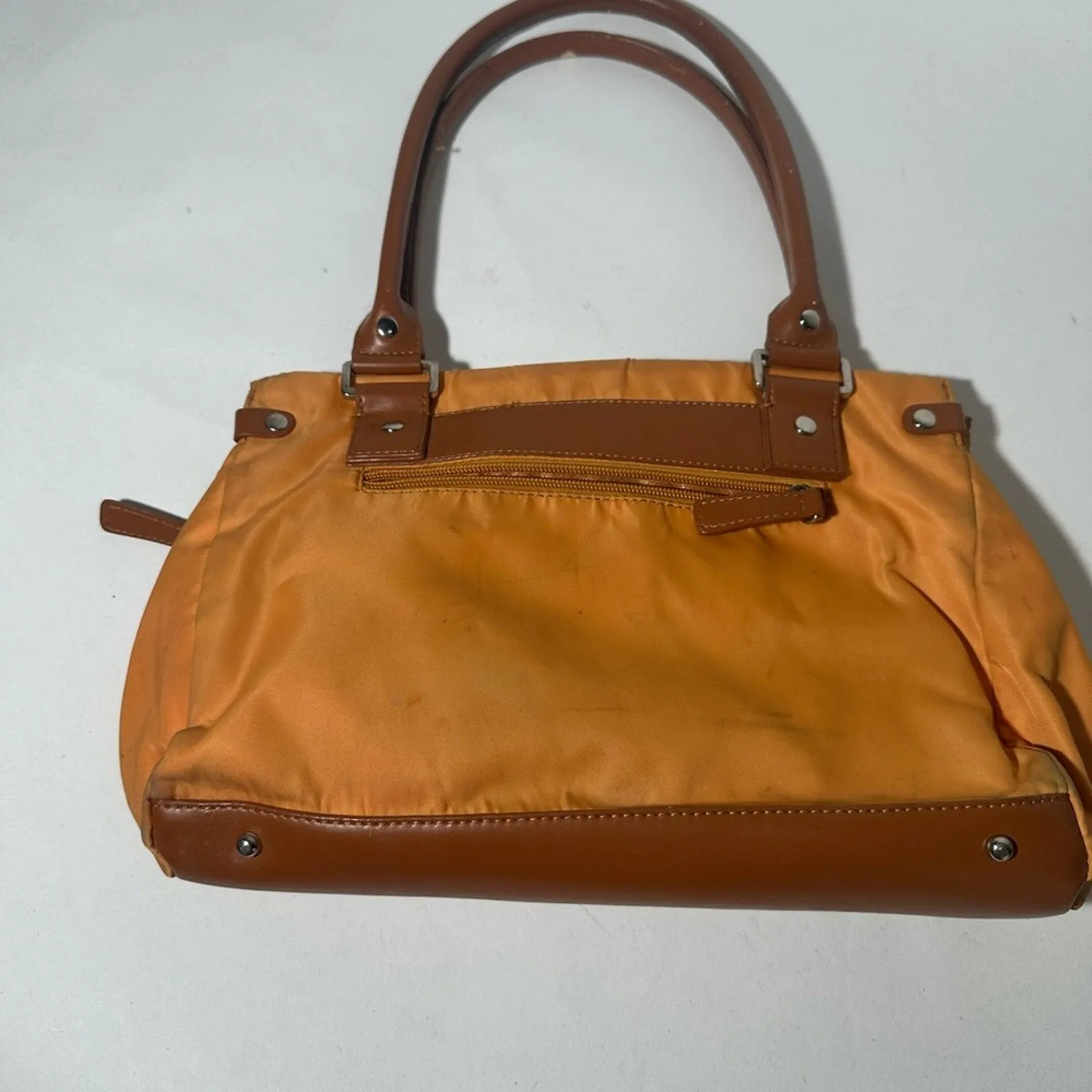 Kate Spade Brown and Tan Shoulder Bag with Leather Accents