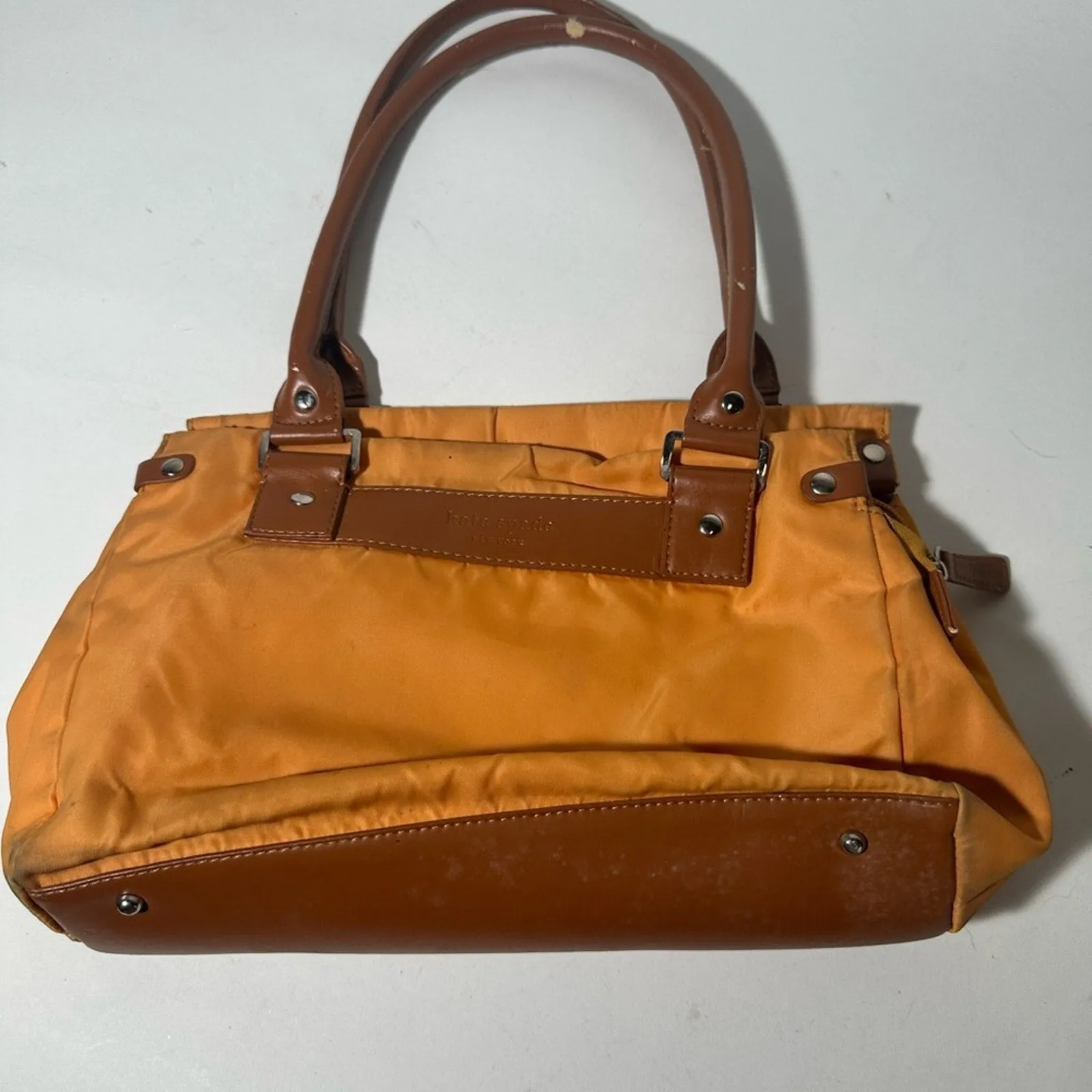 Kate Spade Brown and Tan Shoulder Bag with Leather Accents