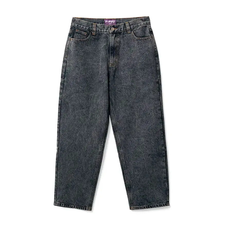 No-Comply 43 Denim Loose Fit Skate Pant - Black Wash