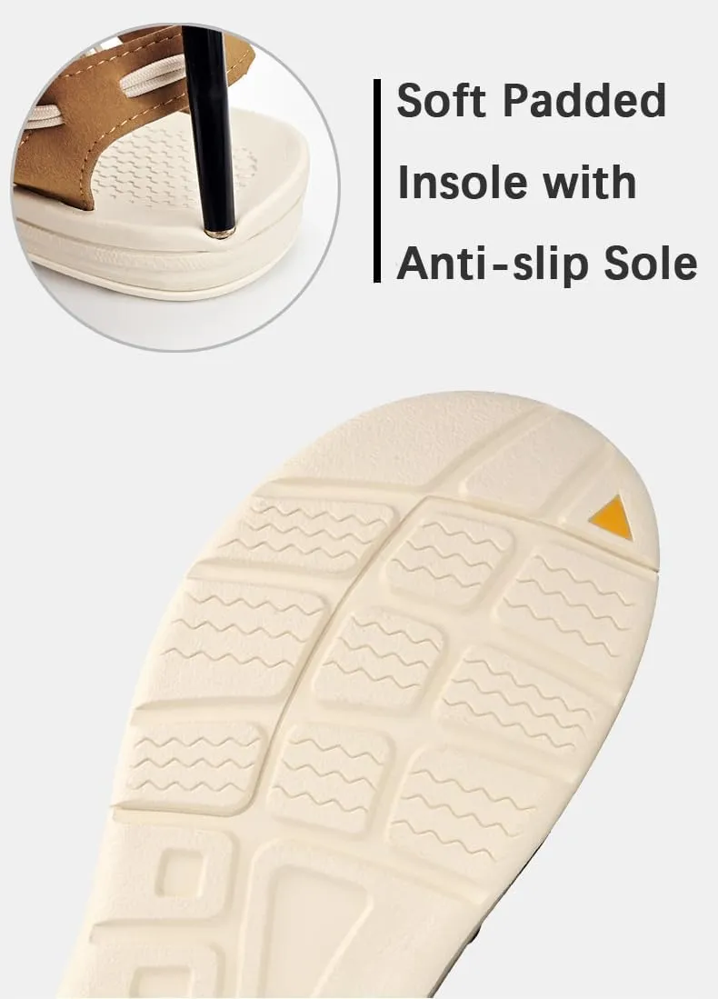 Rope Sport Sandals for Men Fisherman Shoes Men's Handmade Woven Shoes Comfortable & Lightweight Cord Beach Sandals