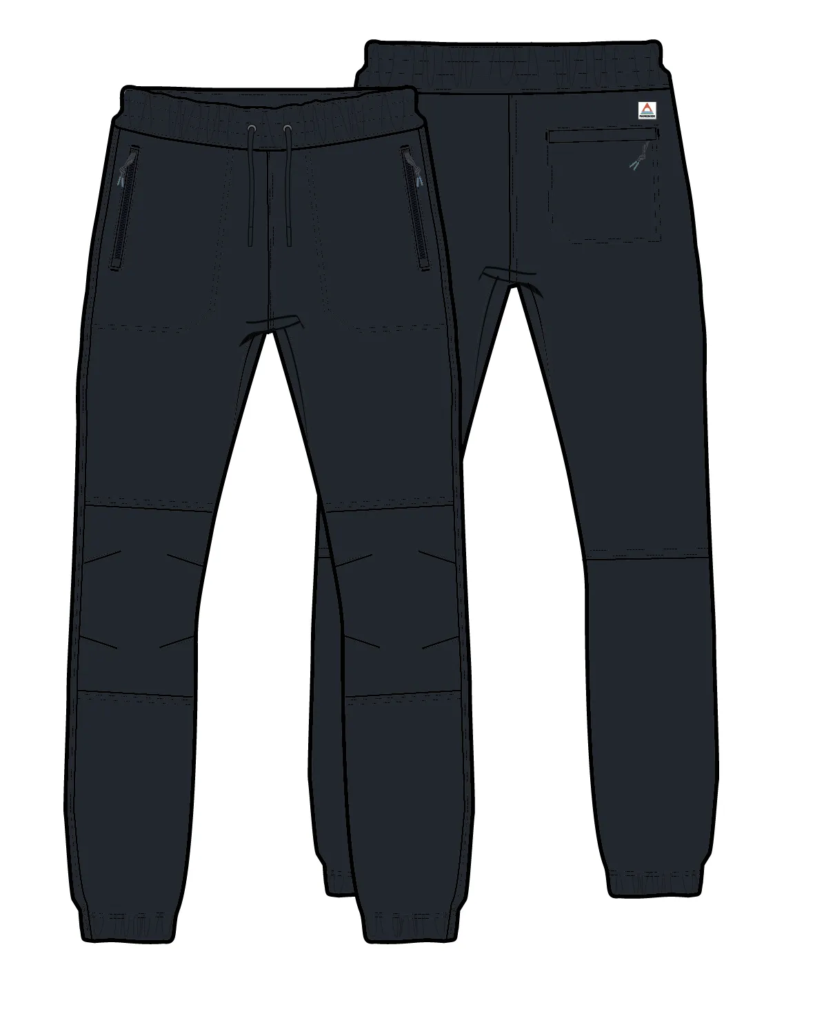 Sandstone Recycled Active Trail Jogger - Black