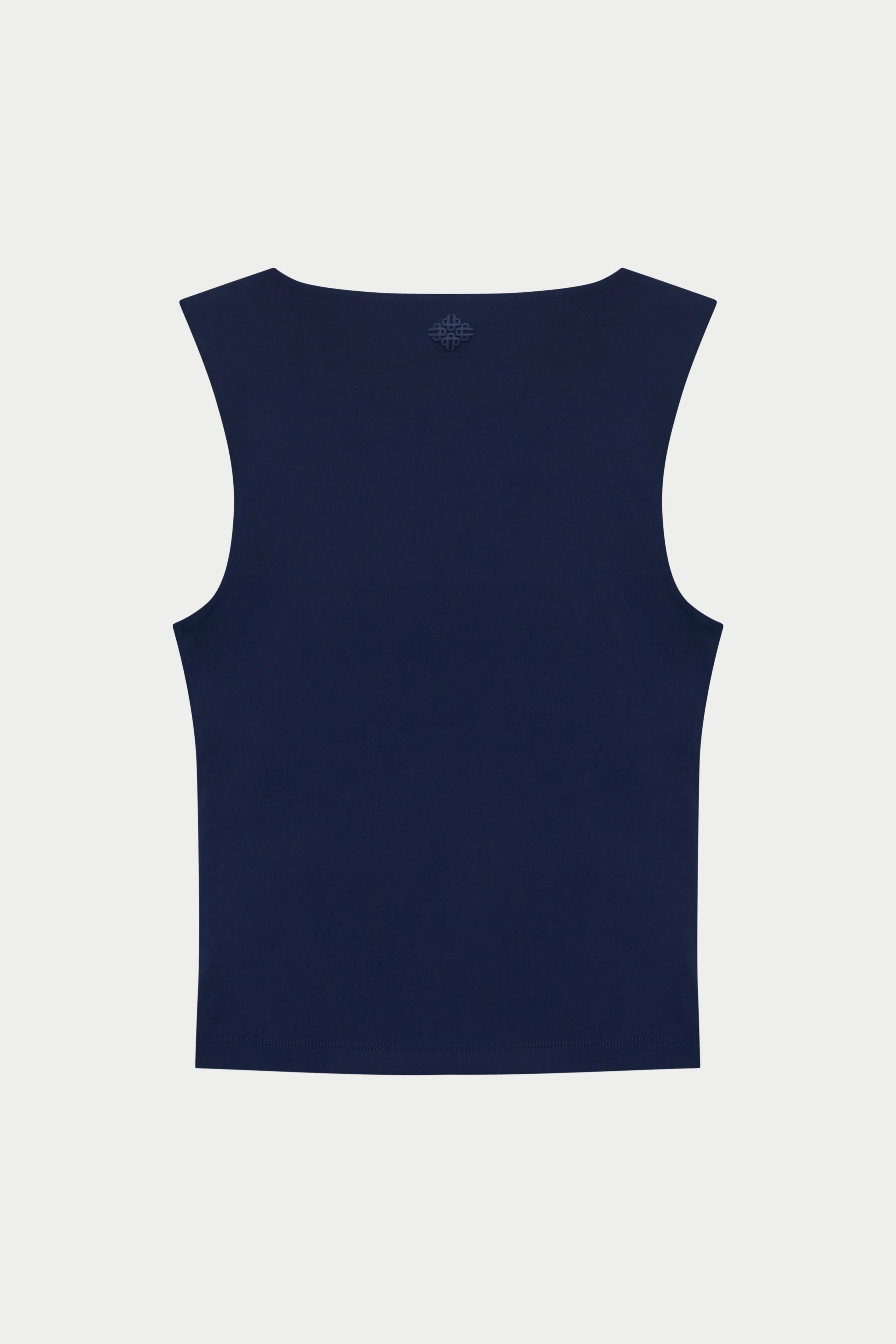 SCULPTING STRETCH SCOOP NECK TOP - DARK NAVY