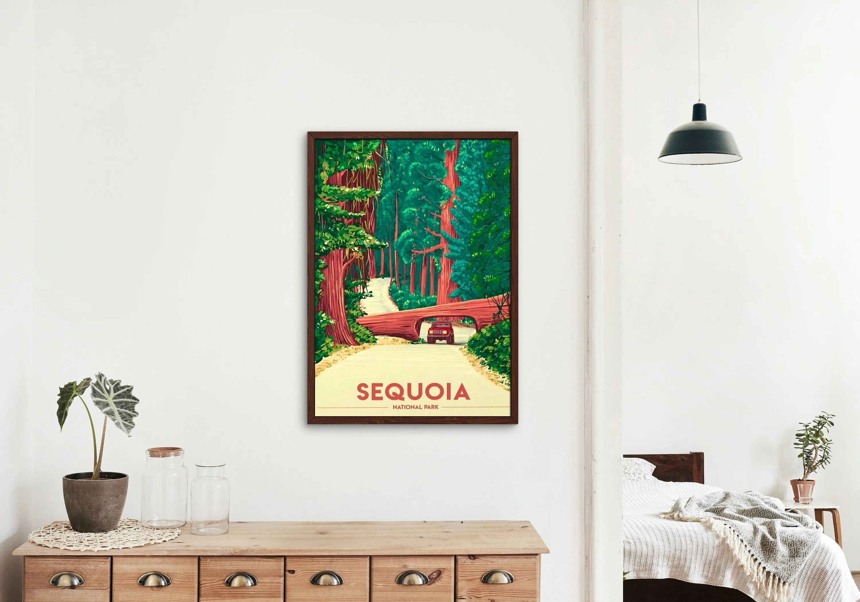 Set Of 3 National Parks Posters PRINTABLE WALL ART, American National Park Prints, Yosemite Sequoia Yellowstone Poster, Vintage Wall Art